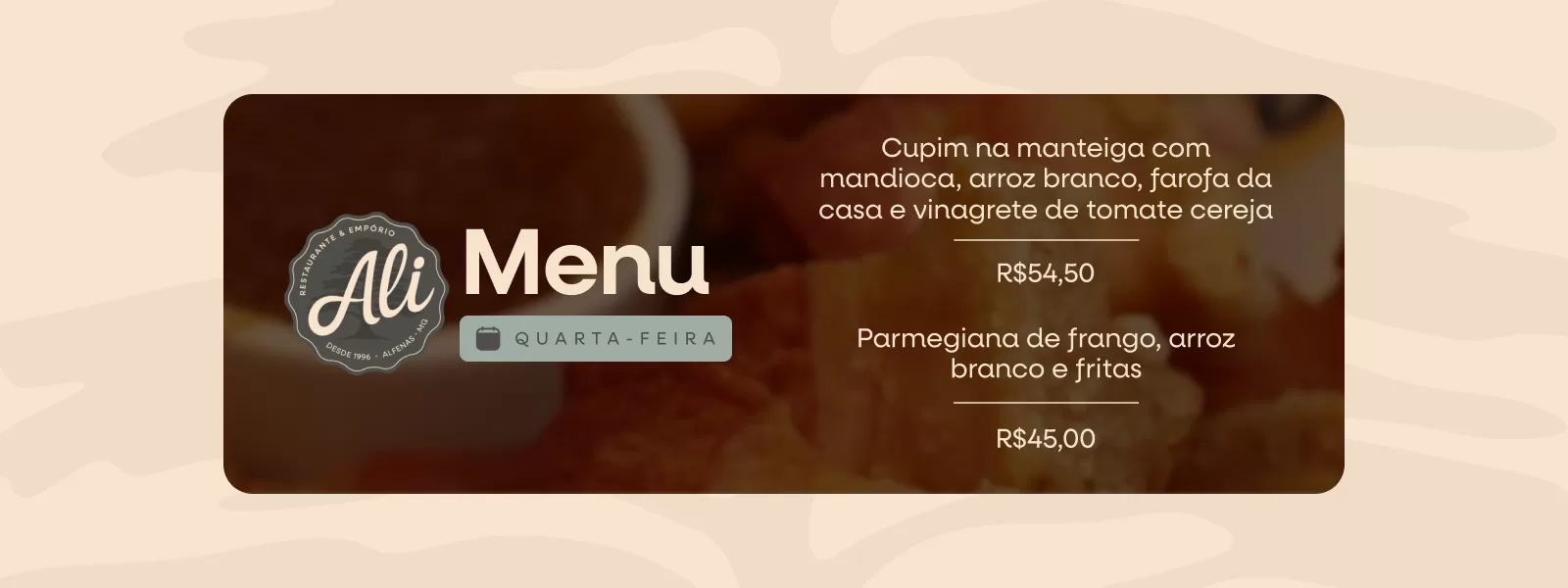 Banner Restaurante do Ali
