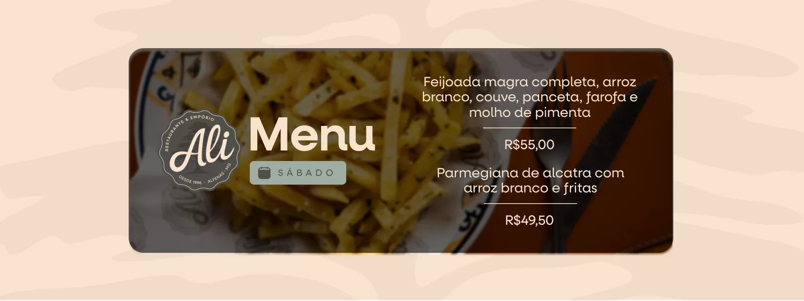 Banner Restaurante do Ali