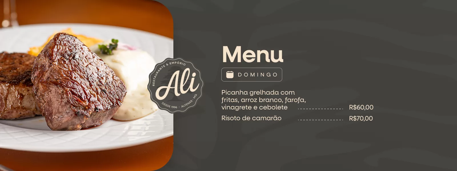 Banner Restaurante do Ali