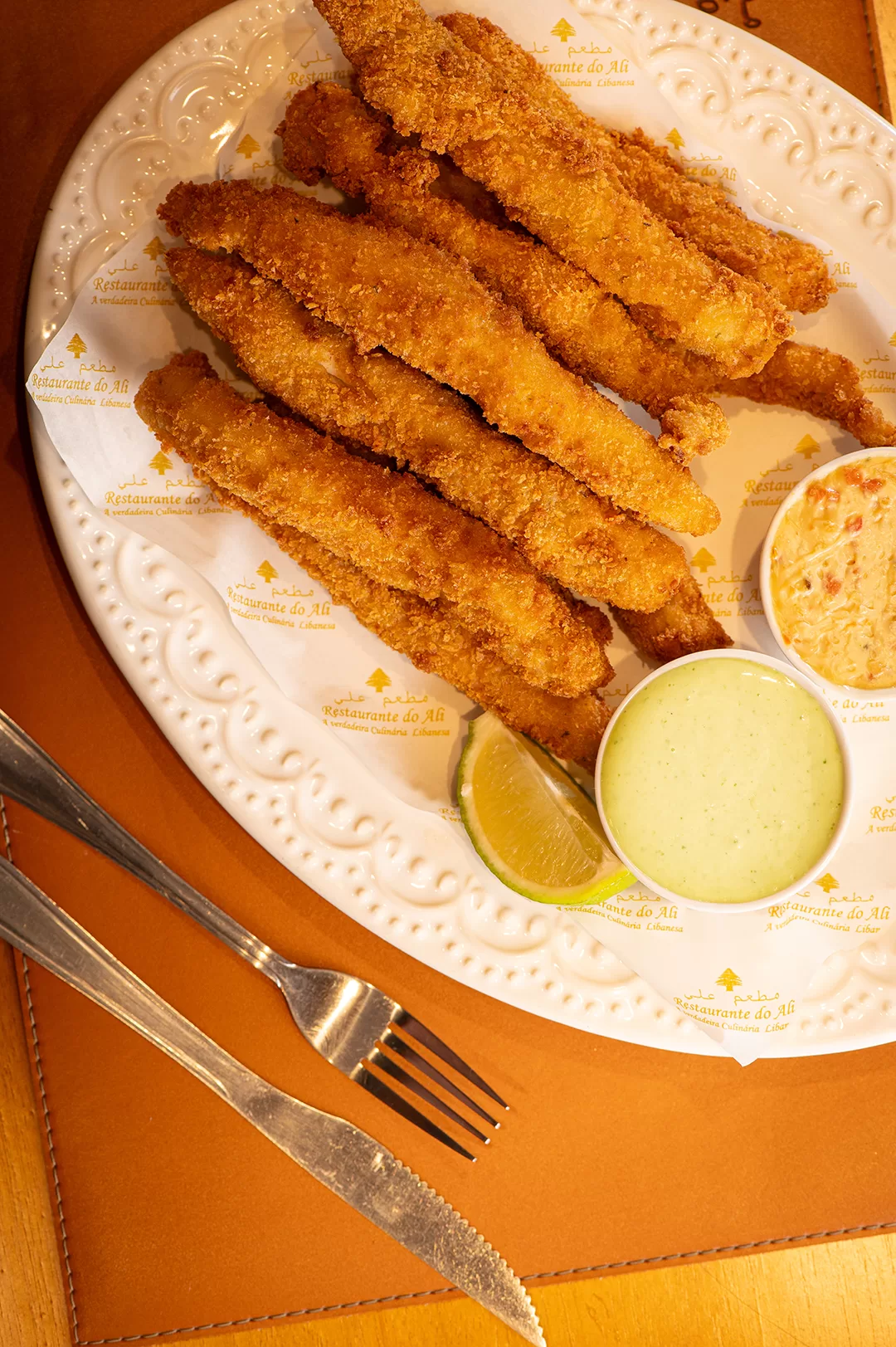 Isca de peixe crocante