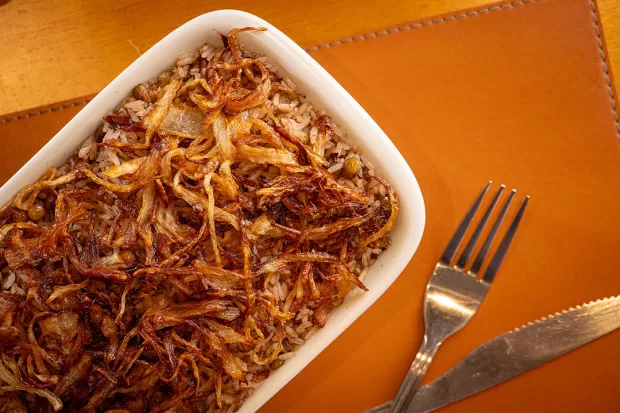Arroz com lentilhas
